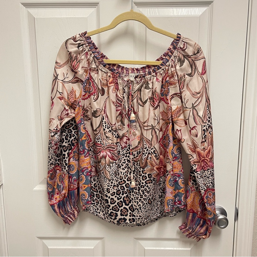 Hale Bob Pattern Blouse - image 1